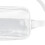 Waterproof Clear PVC Sling Bag Large Capacity Adjustable Strap White 6