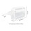 Waterproof Clear PVC Sling Bag Large Capacity Adjustable Strap White 2