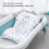 Secure Baby Bathtub Mat With Head Support & Quick Drying Loop 7