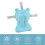 Blue Bear Soft Baby Bath Support Cushion, Breathable, Adjustable 4