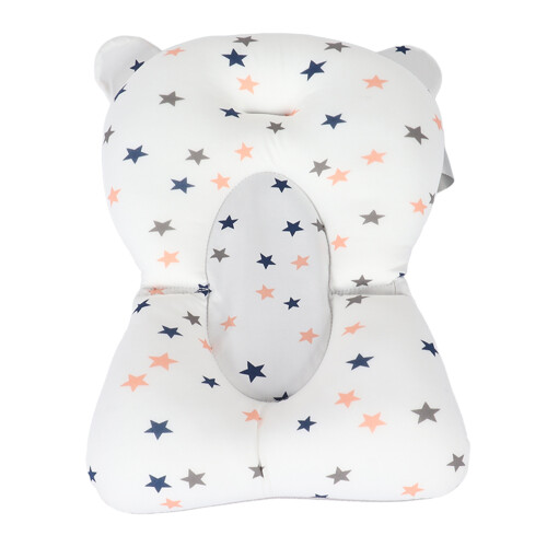 Secure Baby Bathtub Mat With Head Support & Quick Drying Loop