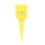 10 PCS Rain Gauge with Numbers Yellow ABS 1.5in 13
