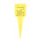 10 PCS Rain Gauge with Numbers Yellow ABS 1.5in 10