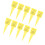 10 PCS Rain Gauge with Numbers Yellow ABS 1.5in 1