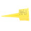 10 PCS Rain Gauge with Numbers Yellow ABS 1.5in 14