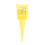 10 PCS Rain Gauge with Numbers Yellow ABS 1.5in 9
