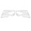 Pair Clear Headlight Lens Covers for E46 2DR 1999-2003 & M3 2001-2006 2