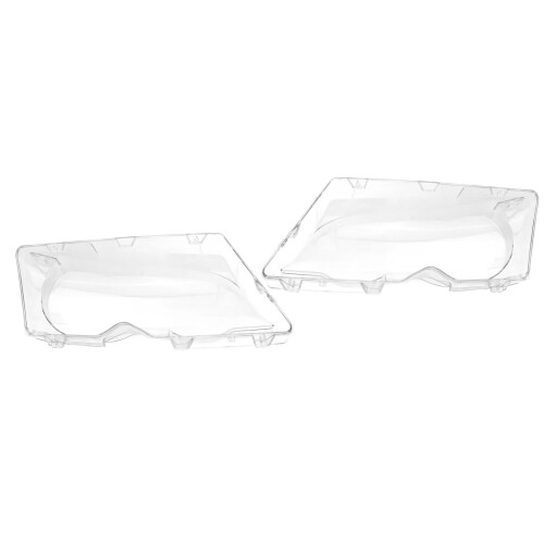 Pair Clear Headlight Lens Covers for E46 2DR 1999-2003 & M3 2001-2006