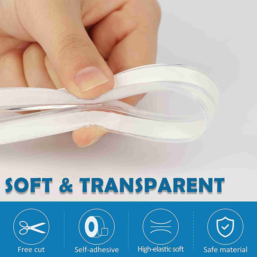 Transparent 5m Edge Bumper Strip - Baby Proofing Table Corners