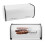 Small Drum Shaped Iron Bread Box, White, 1060g 10