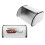 Small Drum Shaped Iron Bread Box, White, 1060g 16