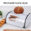 Small Drum Shaped Iron Bread Box, White, 1060g 5