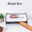 Small Drum Shaped Iron Bread Box, White, 1060g 6