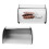 Small Drum Shaped Iron Bread Box, White, 1060g 15