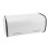 Small Drum Shaped Iron Bread Box, White, 1060g 12