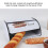Small Drum Shaped Iron Bread Box, White, 1060g 8