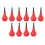 10PCS Nylon Safety Arrow Tips for Archery Hunting Practice, Red 3