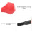 10PCS Nylon Safety Arrow Tips for Archery Hunting Practice, Red 5