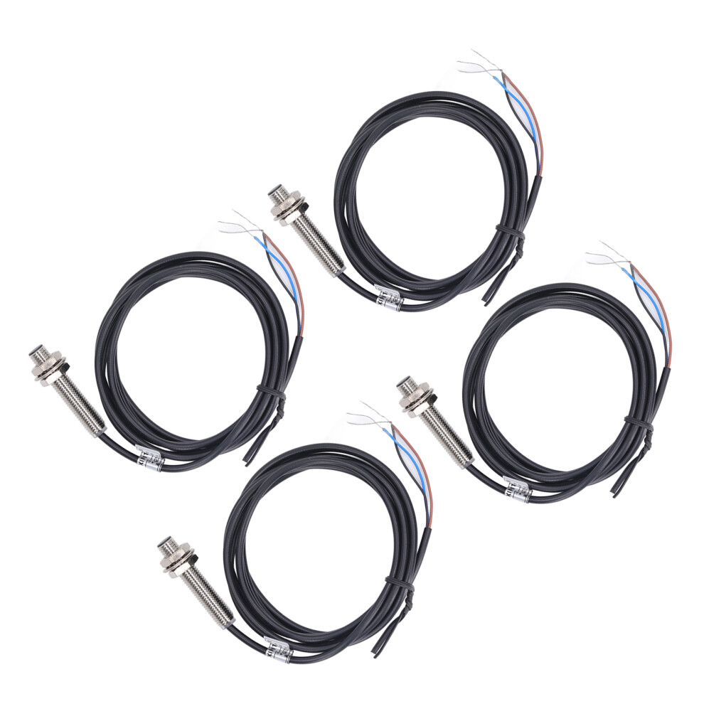 4Pcs 8Mm Inductive Proximity Sensor Pnp Dc Switch 3-Wire Nc 6-36Vdc 4241332050745
