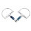 Edelstahl 125 mm D-Ring-Snaffle-Gebiss 313 g 6