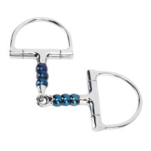 Stainless Steel 125mm Horse D Ring Snaffle Bit Anti Biting Horse Mouth Piece