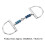 Edelstahl 125 mm D-Ring-Snaffle-Gebiss 313 g 2
