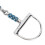 Edelstahl 125 mm D-Ring-Snaffle-Gebiss 313 g 10