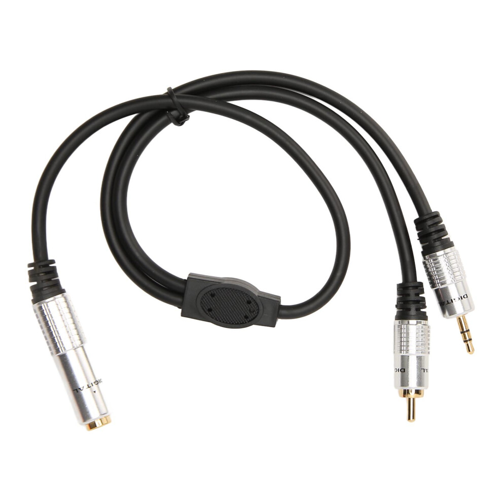 6.35Mm To 3.5Mm Rca Sound Splitter Cable 1.6Ft -Plated Gold 7901332053838