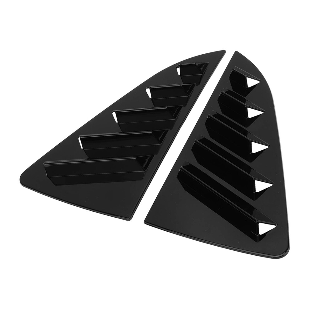 Stylish Glossy Side Window Louver Cover For Mk5 6R 6C 2011-2017 Black 4351332053094