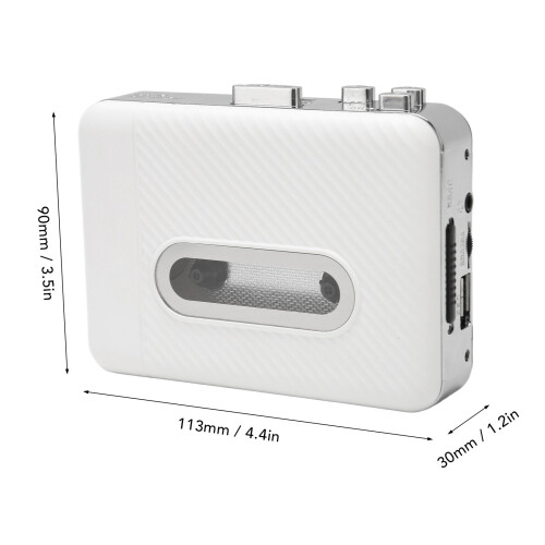 Cassette Player USB MP3 Conv. 113x30x90mm Black 1