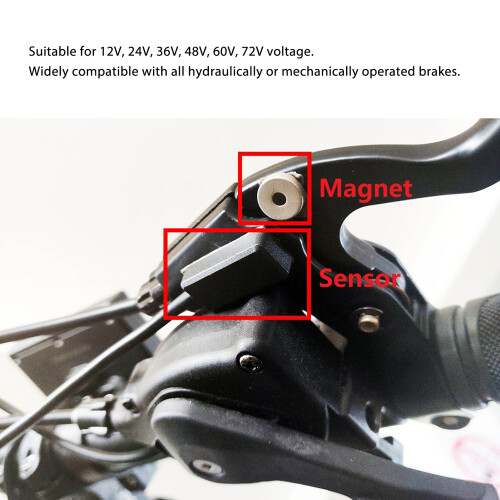 Universal Electric Bike Brake Sensor with Durable Waterproof Cable 2
