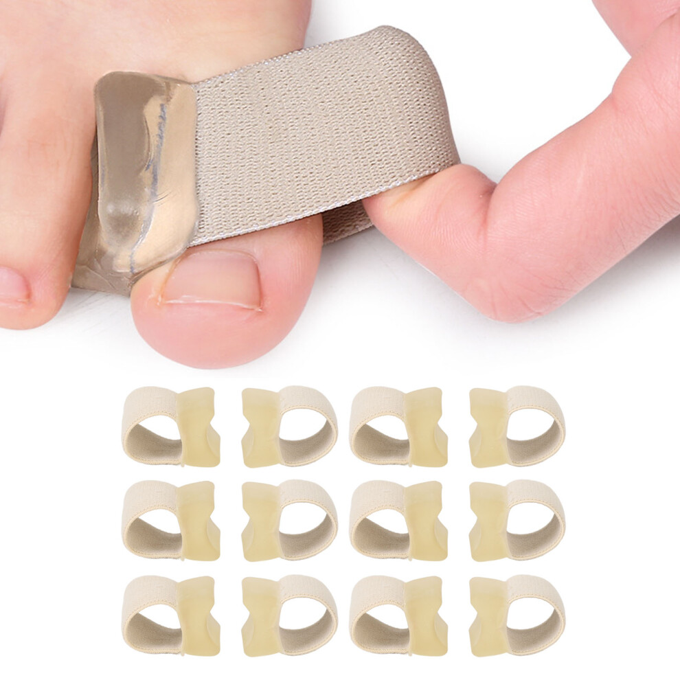 10 Pairs Elastic Toe Separators for Overlapping & Hammertoe Relief