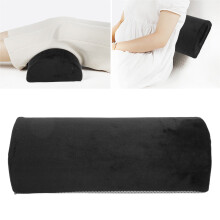 Half Moon Pillow Black Memory Foam Leg Elevation