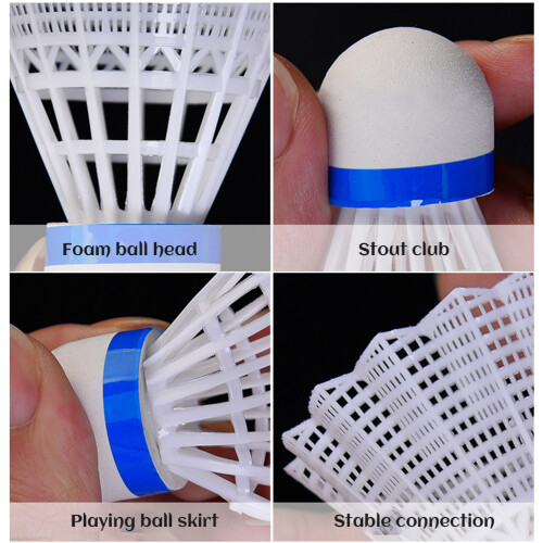 12Pcs Nylon Shuttlecocks High Speed Badminton 1