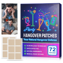 72pcs Hangover Stickers Non-Woven Wake Refreshed