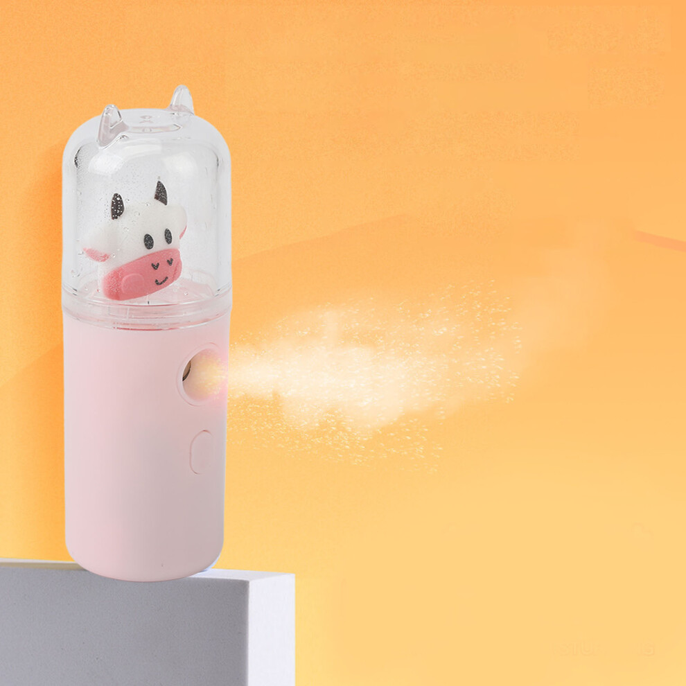 Pink Nano Facial Hydration Sprayer 30Ml Usb Rechargeable Handheld Mist