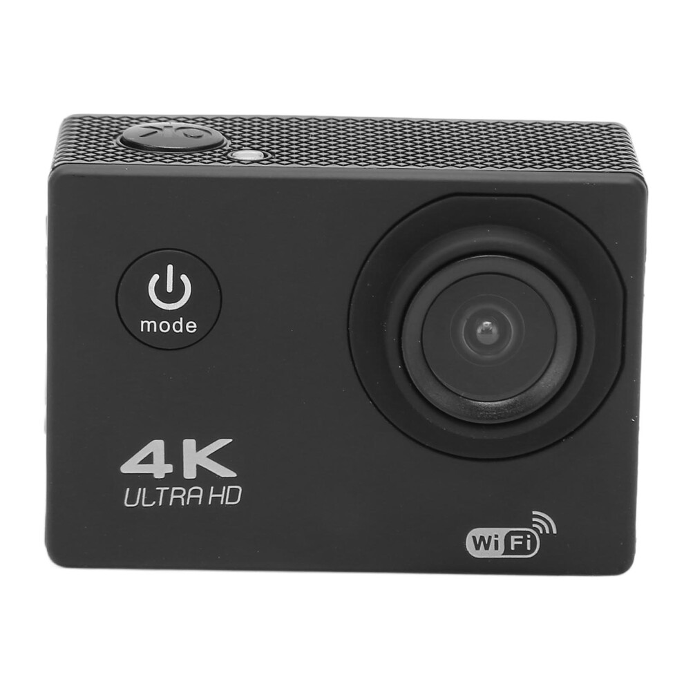 4K Hd Action Camera Wifi 98.4Ft Waterproof 2.0" Screen Sports Cam Black 4331332063828