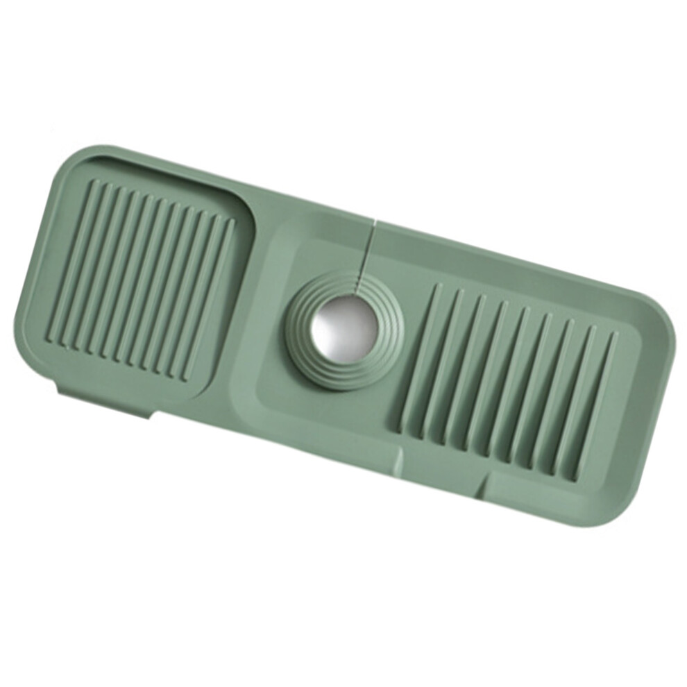 Dark Green Silicone Sink Guard 37X14cm Safe Odorless Kitchen Bathroom 7901332064100
