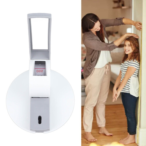 2.2M Wall-Mounted Stature Meter for Kids, ABS Measuring Tool