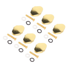6 Stück Gitarren-Stimmmechaniken – Mit Schrauben und Unterlegscheiben, Gold