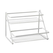 2-Tier Countertop Storage Rack, Iron Wire, White