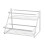 2-Tier Countertop Storage Rack, Iron Wire, White 3