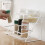 2-Tier Countertop Storage Rack, Iron Wire, White 5