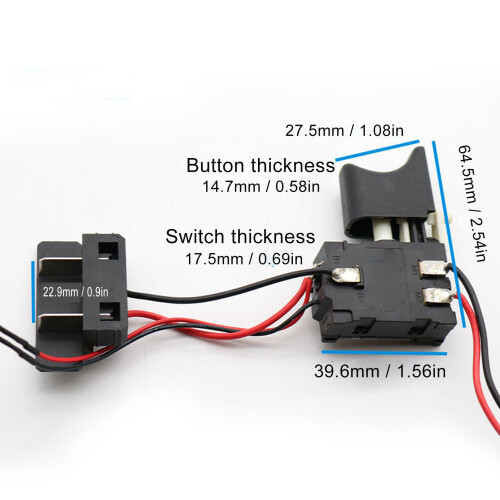 Adjustable 7.2-24V Drill Switch with Light for Cordless Power Tools 1