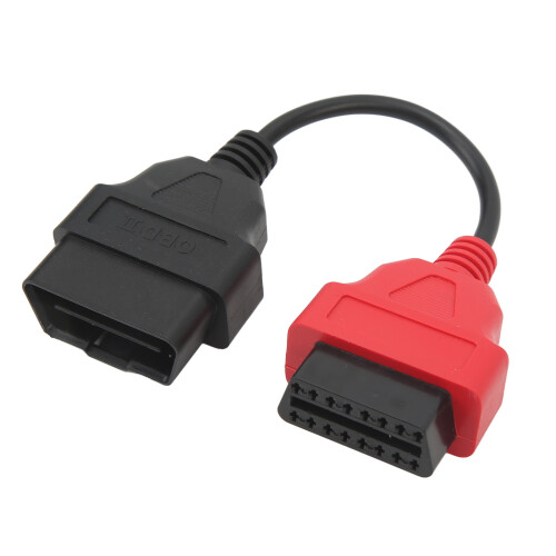 OBD2 Scanner Adaptor Cable Red SRS Diagnostic