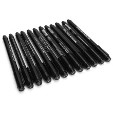 12pcs Micron Liner Fine Tip Marker Pen Black Ink
