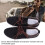 Men Canvas Flat Shoes Rubber Sole Black 42 EU 4