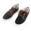 Men Canvas Flat Shoes Rubber Sole Black 42 EU 1