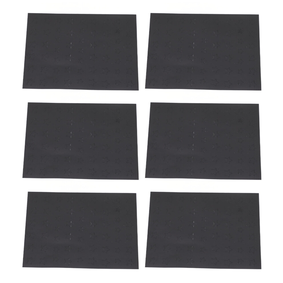 10 Sheets Star Pattern Airbrush Nail Stickers Nail Art Decals Stencils