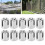 10Pcs Cross Cable Clamp M8 3mm / 0.12in Stainless 14